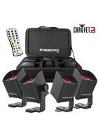 Chauvet DJ Freedom H1 PAR PACK 4x Stk. Akku RGBAW+UV D-Fi Transceiver, Multi Charger, IRC-6, Softcase