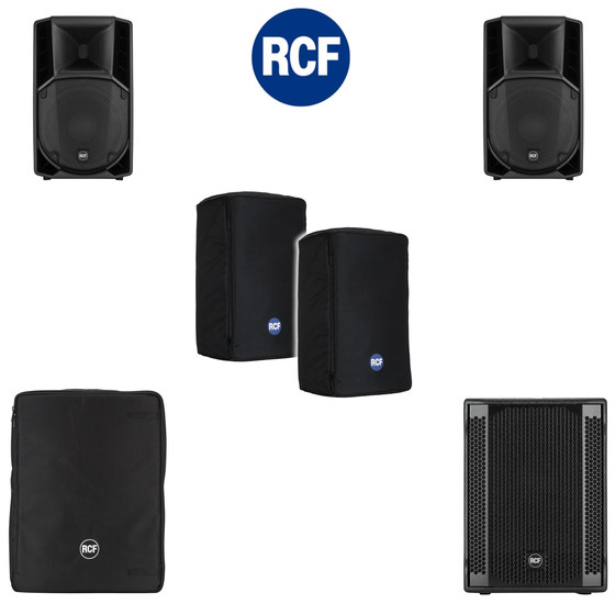 Bundle 1x RCF SUB 705-AS II Bass + 2x ART 732-A MK4 4200 W inkl. Taschen