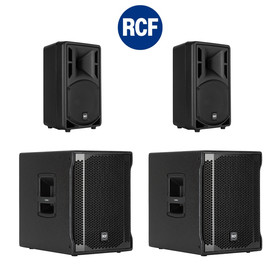 Bundle 2x RCF SUB 702-AS II Bass + 2x ART 310-A MK4 4400 W 