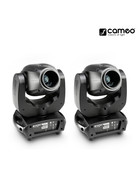 Bundle 2x Cameo Auro Spot 100 Movinghead mit 60 Watt LED, Prisma, Motor Focus