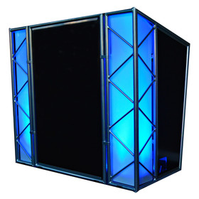 LiteConsole Elite, mobiler DJ-Tisch, Aluminium...