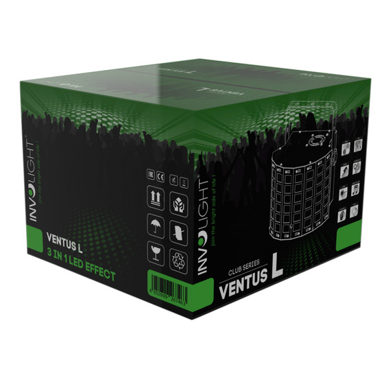 Involight VENTUS L LED Effekt Derby Laser Strobe, IR-Fern, DMX Sound