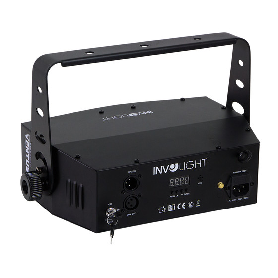 Involight VENTUS M LED Effekt Doppel-Flower, Laser, Strobe, IR-Fern, DMX Sound