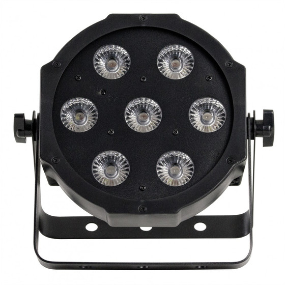 Bundle 4x Involight SlimPAR766 LED Par 7x 6W 6in1 RGBWA+UV LEDs, 25 IR-Remote