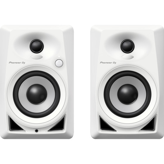 Pioneer DM-40-W (Paar) DJ-Monitore Kompakter 4 Aktivmonitorlautsprecher (Weiß)