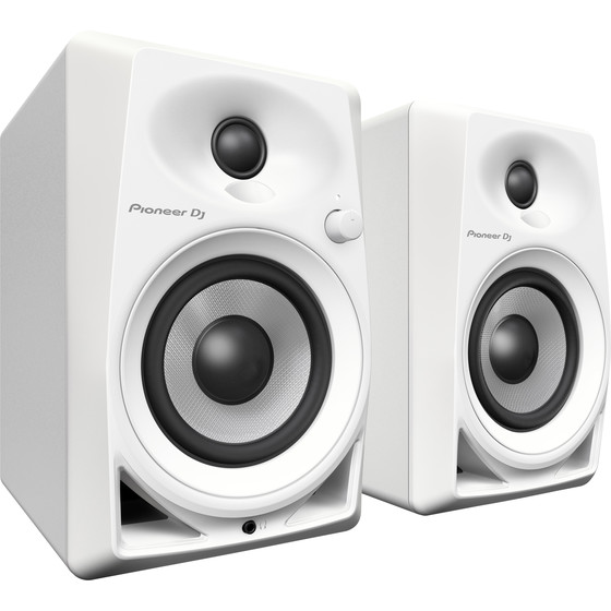 Pioneer DM-40-W (Paar) DJ-Monitore Kompakter 4 Aktivmonitorlautsprecher (Weiß)