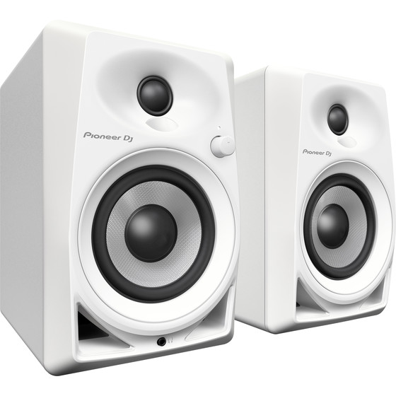 Pioneer DM-40-W (Paar) DJ-Monitore Kompakter 4 Aktivmonitorlautsprecher (Wei)