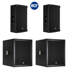 Bundle RCF PA System  2x SUB 8004-AS + 2x NX45-A - 7800 Watt DSP 