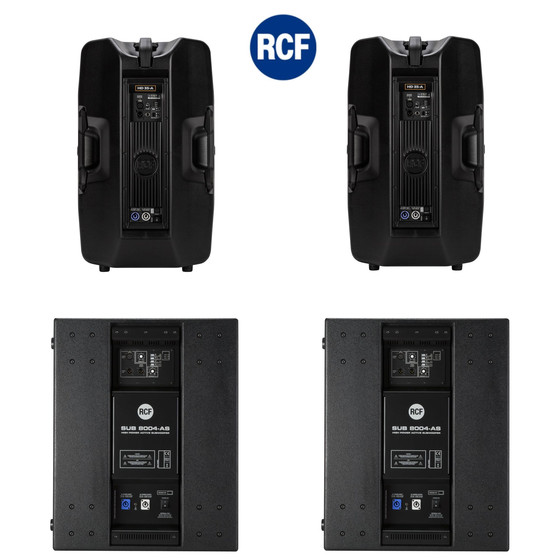 Bundle RCF PA System 2x SUB 8004-AS + 2x HD35-A - 7800 Watt DSP
