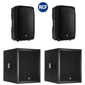 Bundle RCF PA System 2x SUB 8004-AS + 2x HD35-A - 7800 Watt DSP