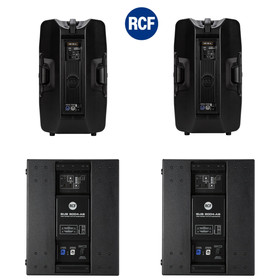 Bundle RCF PA System 2x SUB 8004-AS + 2x HD35-A - 7800...