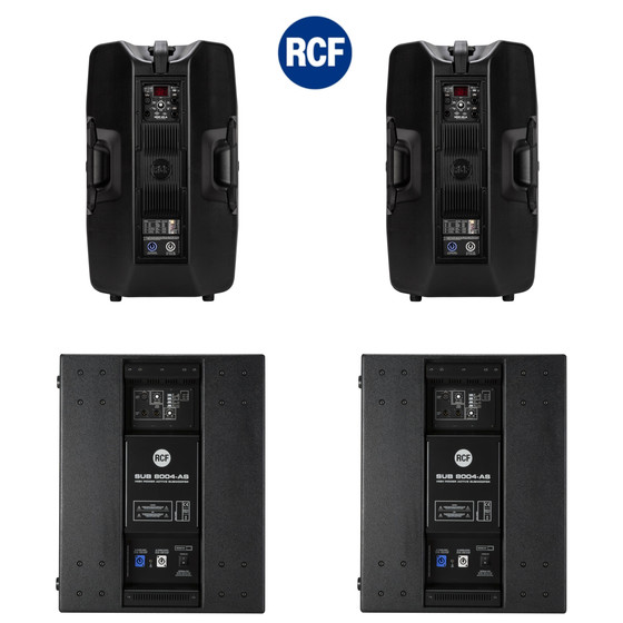 Bundle RCF PA System  2x SUB 8004-AS + 2x HDM45-A - 9400 Watt DSP