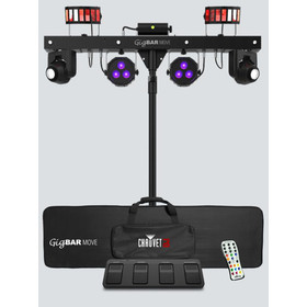 Chauvet DJ Gig Bar Move 5in1 Effekt Movingheads Pars Derbys Strobe Laser Stativ