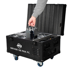 ADJ Mirage Q6 Pak Metallgehäuse Chromefarben Wifly DMX...