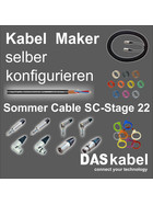 DASkabel KundenKonfi Sommer Cable SC-Stage 22 - 20m (Neutrik NP2RX Klinke 6,3 Mono 90 (Neutrik NP2RX Klinke 6,3 Mono 90 Ringe wei